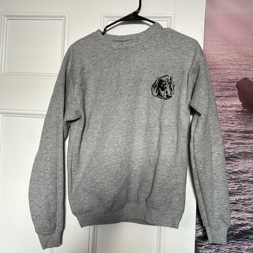 Hand drawn dachshund crew